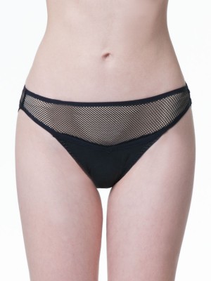 Leather-like Low-rise Brief