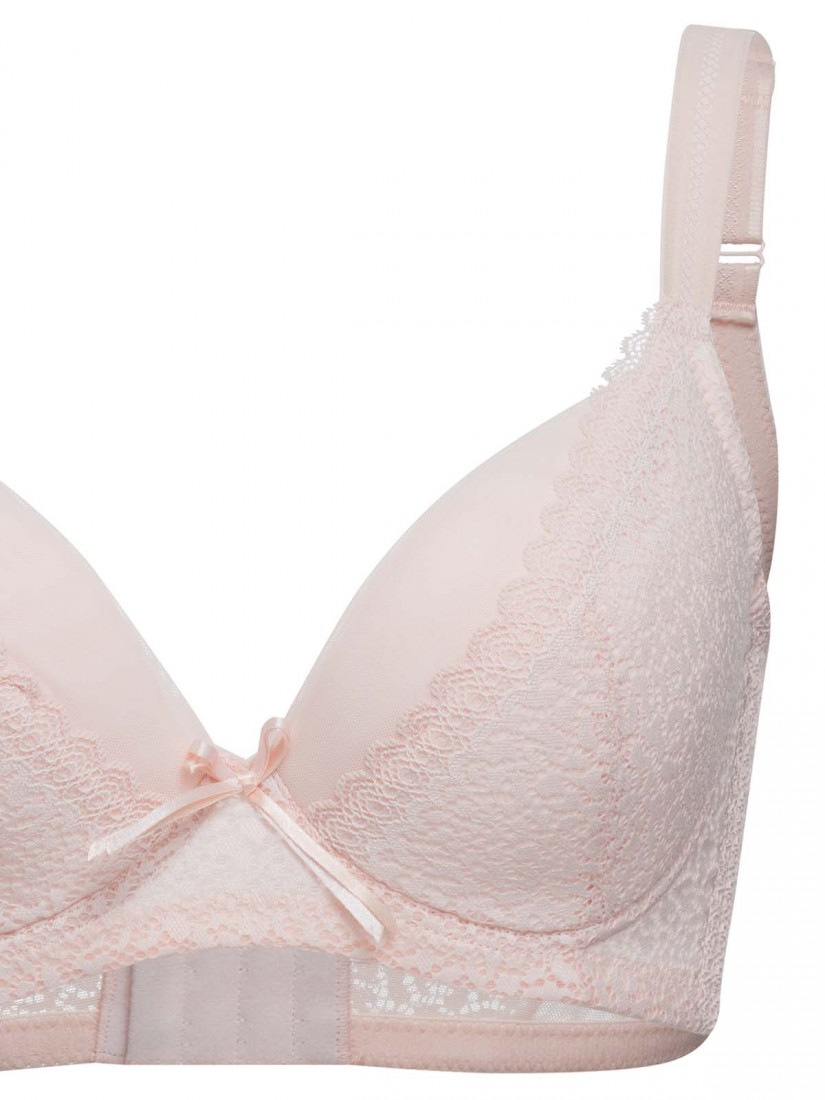 BR-01233, Lace Soft Cup Bra (Cup C-E), Pink, SATAMI Online, 4/5杯涼感軟杯胸圍（C -  E杯）, 粉紅