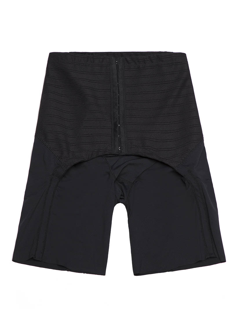Women's InstantFigure WBSH010 Shapewear Hi-Waist Boy Shorts (Black L)