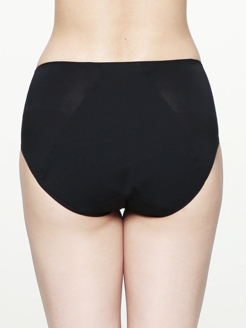 YiHWEI Female Short Black Lingerie Set Women Menstrual Pocket Pocket High  Waist Anti Leakage Pants XXXL 