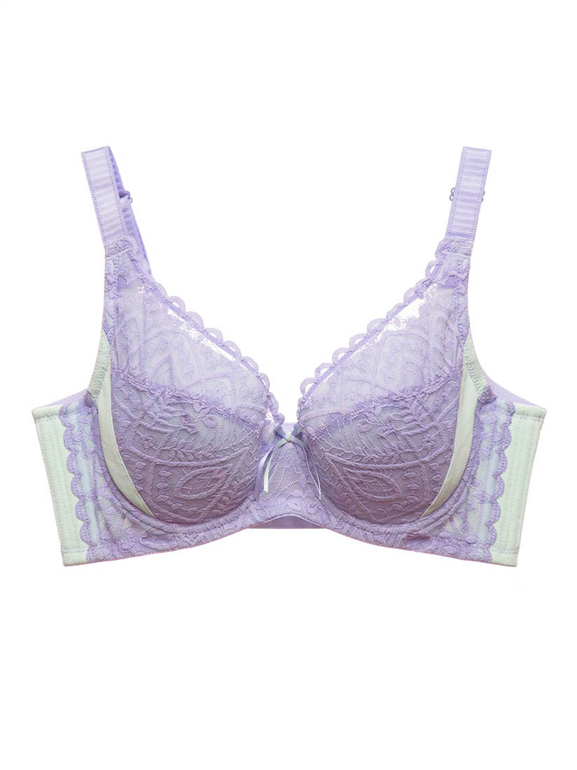 BR-02217, Lace Full Cup Bra, Purple | SATAMI Online, 全罩軟杯胸圍, 紫 | SATAMI ...